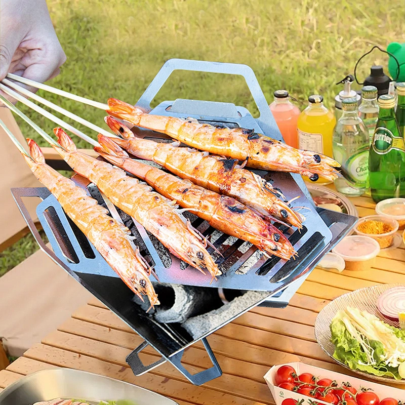 Outdoor Small Bbq Grills Portable Folding Stove Charcoal Barbecue Tools Grill Garden Products For Picnic Camping Supplies